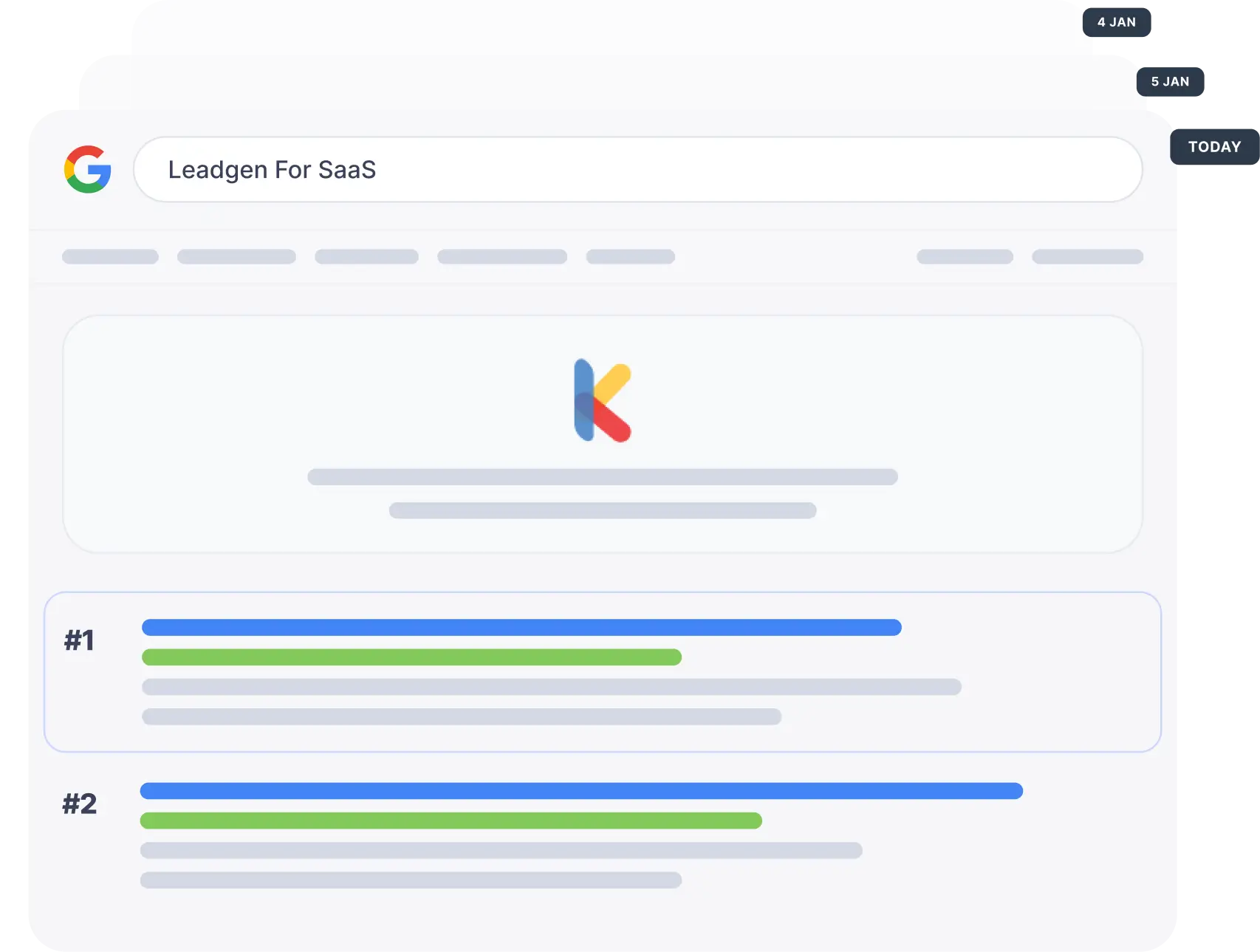 30-day historical SERP access and rank lookback