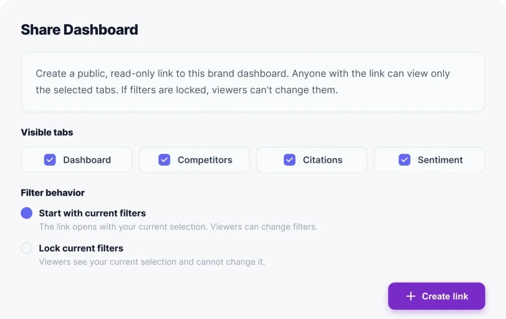Share AI SEO metrics with clients and stakeholders