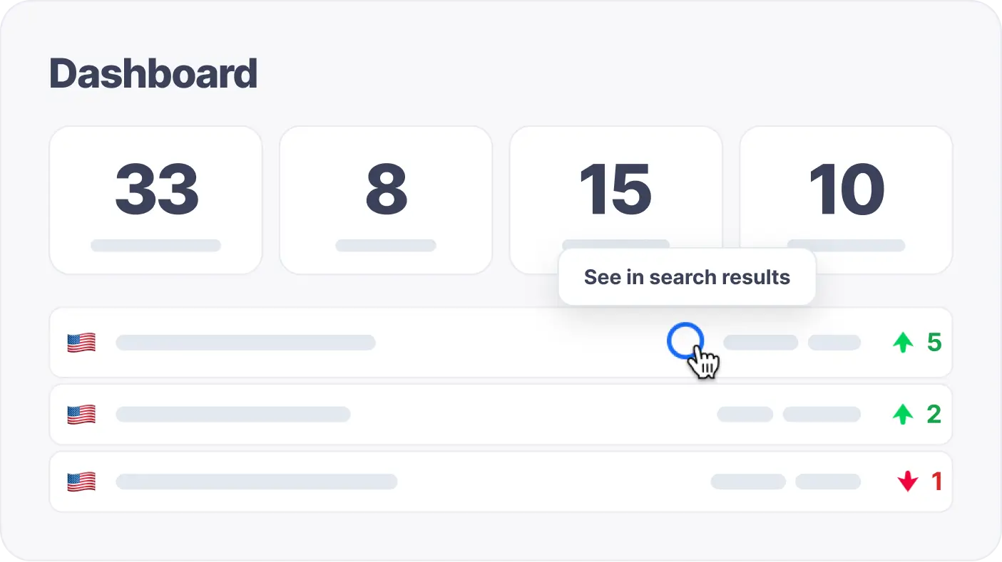 See keyword rankings in live Google search results