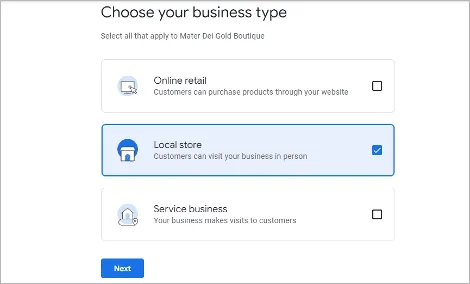 Set Up The GBP Listing