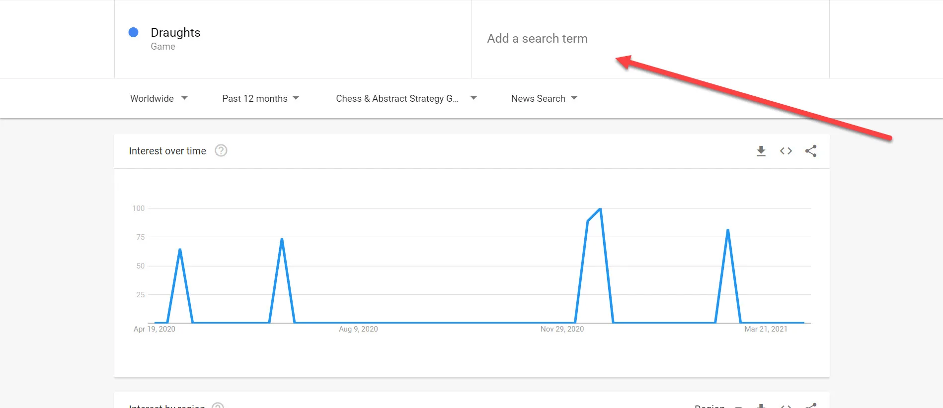 google trends add comparison