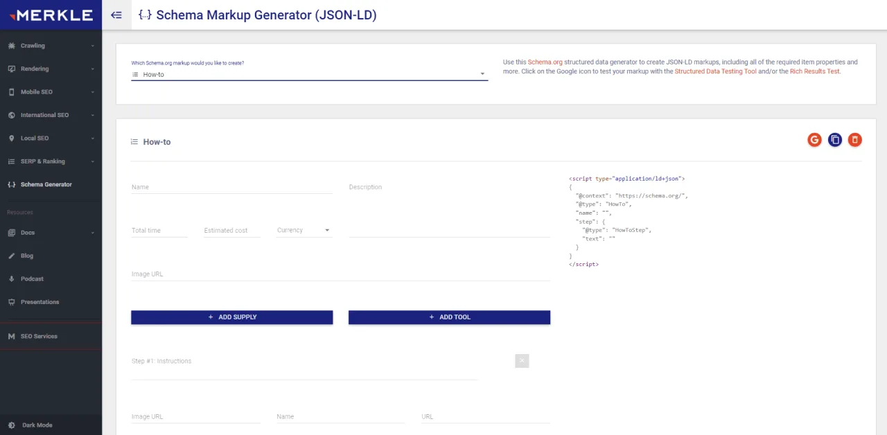 merkle schema generator